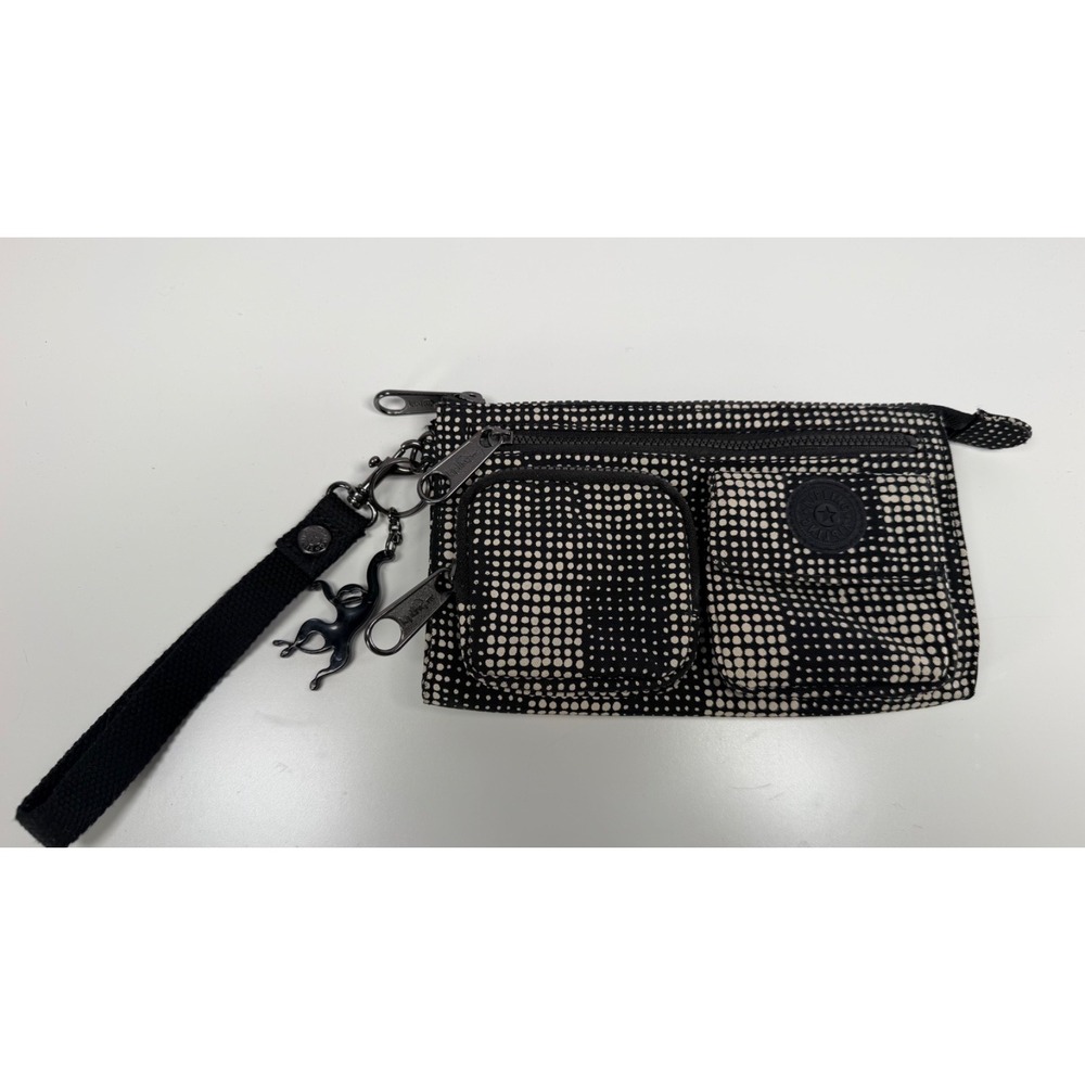 Kipling Clasp Print Wristlet Wallet Pouch Travel AC3738